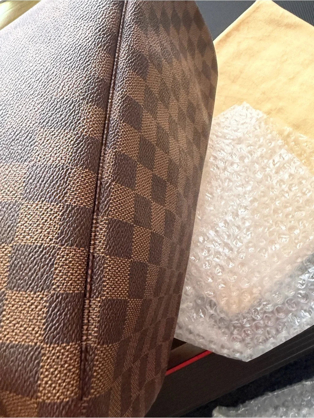 Preloved Authentic Louis Vuitton Damere Ebene Neverfull MM W/Dustbag Very Clean